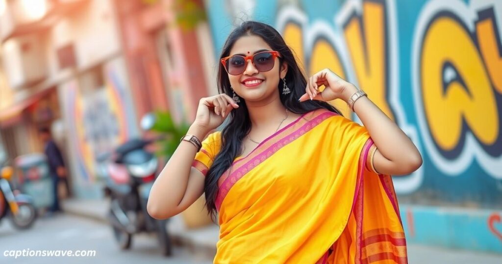 Fun and Quirky Saree Captions in Hindi