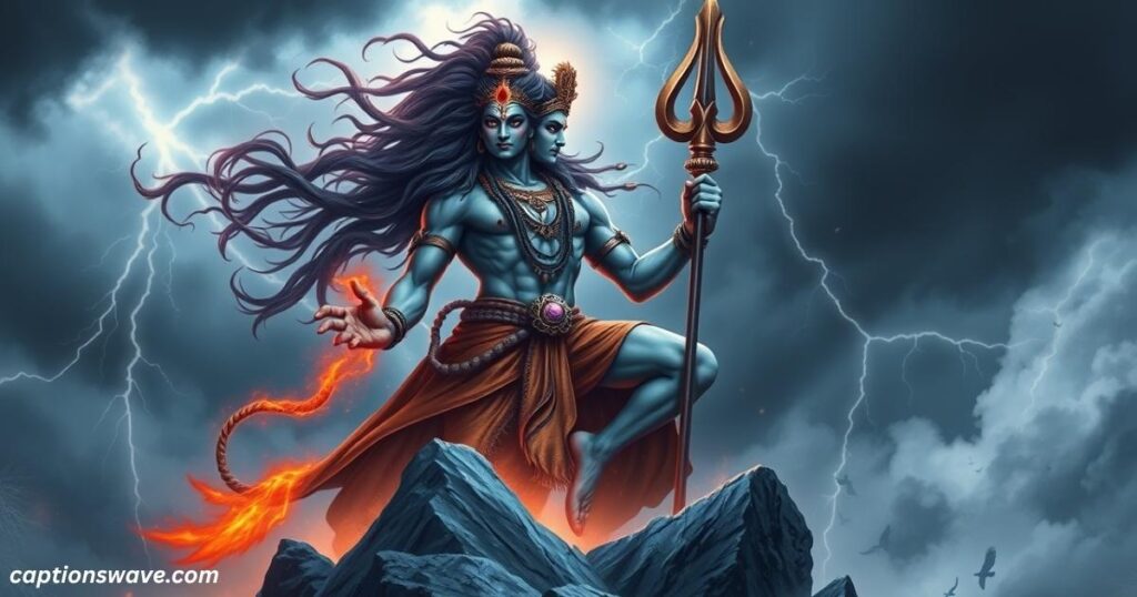 Powerful Shiva Captions for Inner Strength
