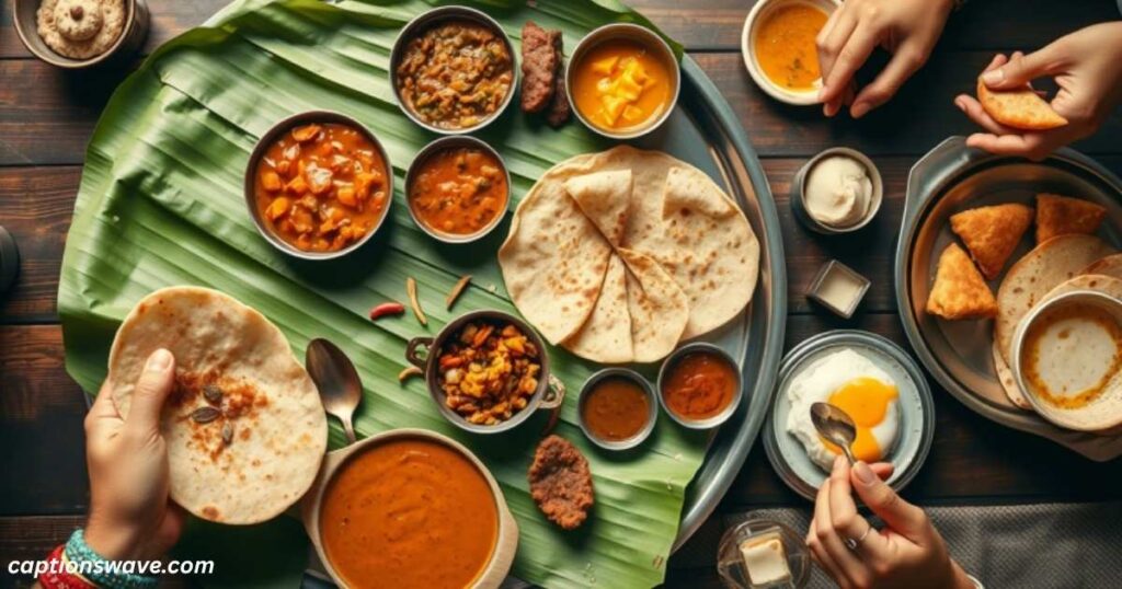 Wholesome Hindi Captions for Food Lovers