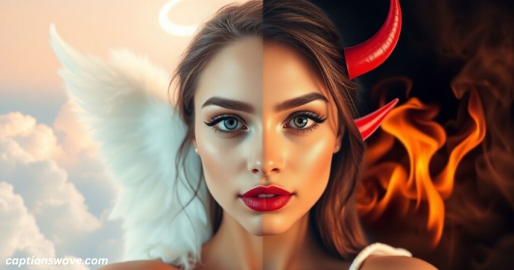 Best Angel and Devil Captions for Your Selfies