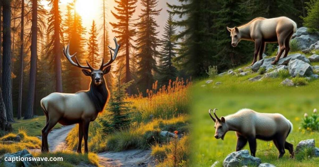 Captions for Banff Wildlife Encounters