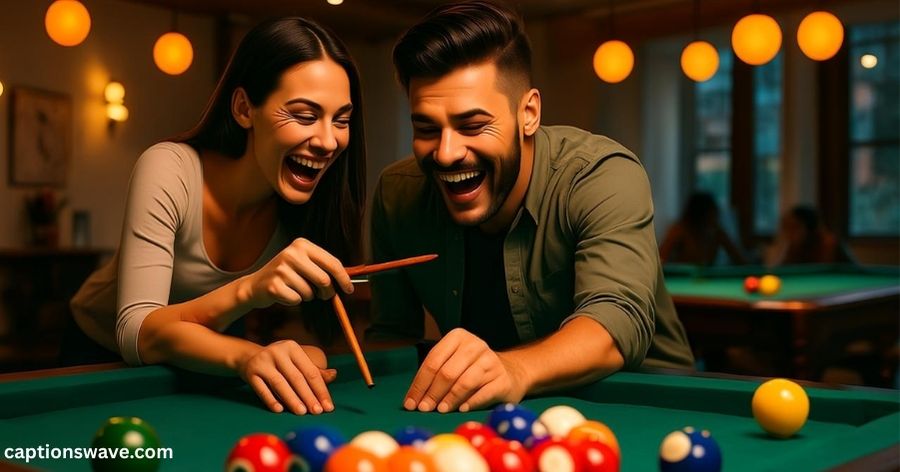 Catchy captions for billiards lovers