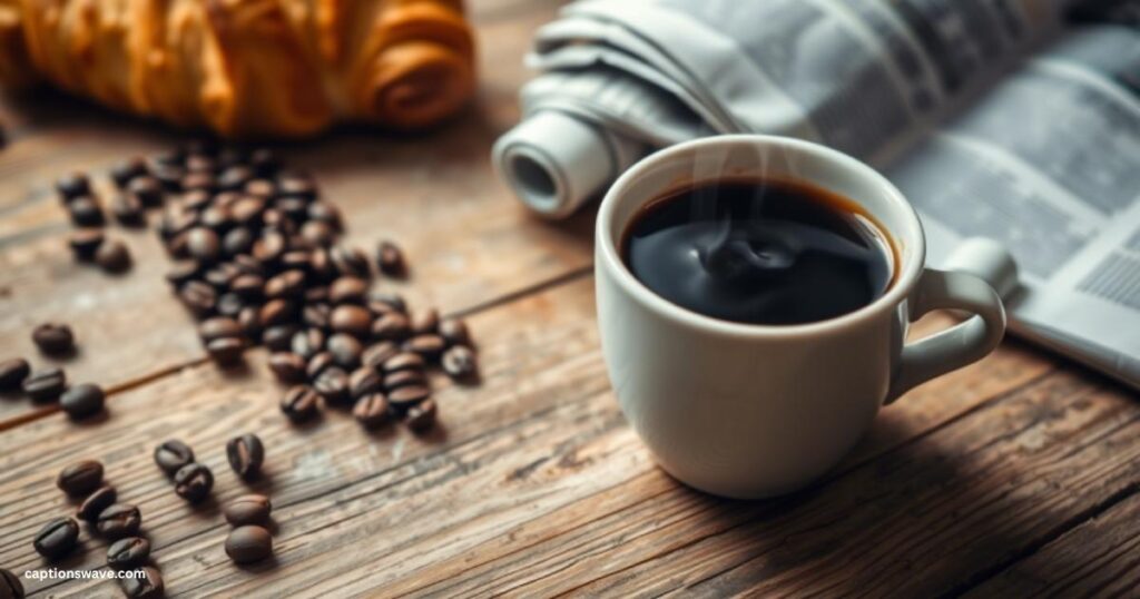 Coffee-Inspired Morning Captions for Caffeine Lovers