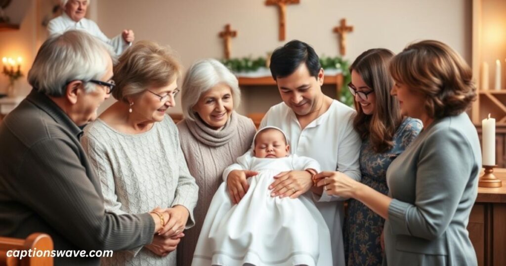 Family-Oriented Captions for Baptism Memories