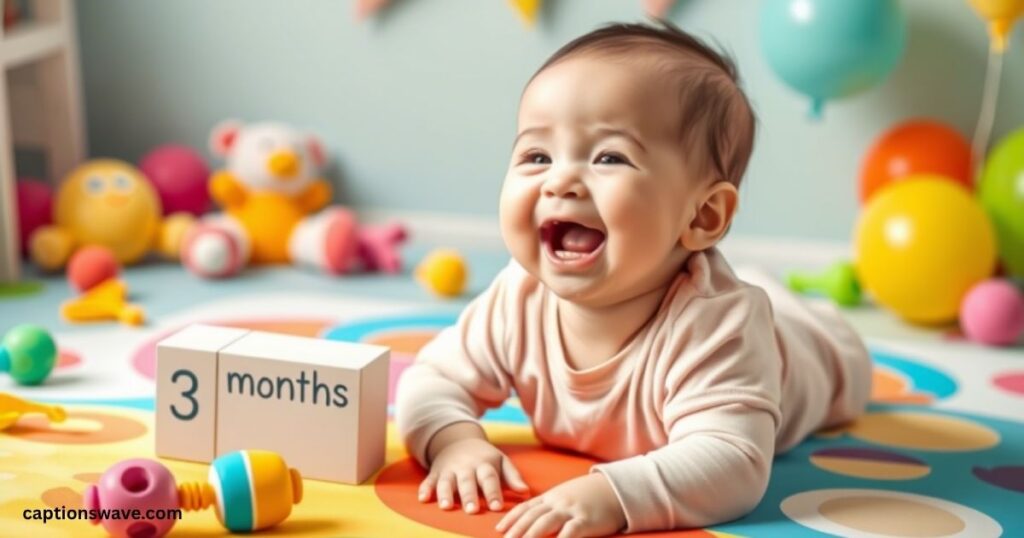 Fun and Playful 3 Month Birthday Captions