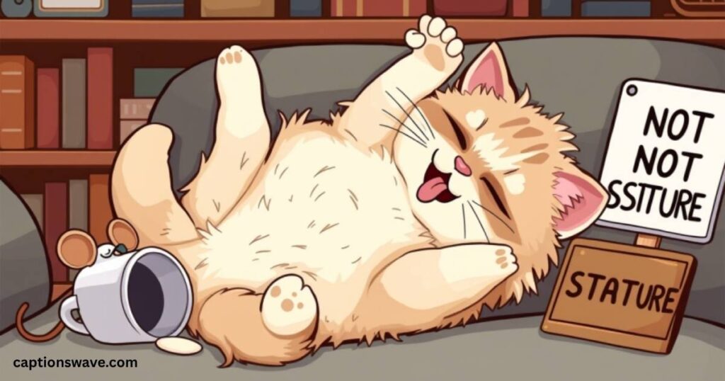Funny Cat Sleeping Captions to Brighten Your Feed