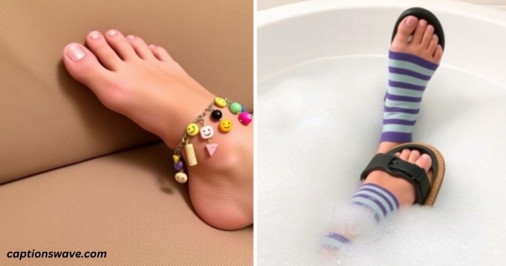 Hilarious anklets captions for Instagram