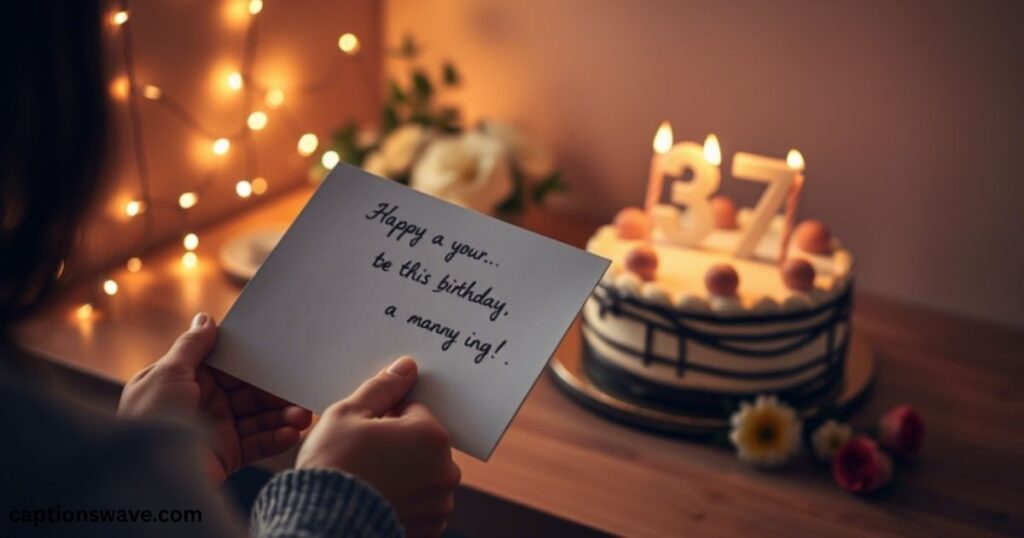 III. Heartfelt 37th Birthday Captions to Share