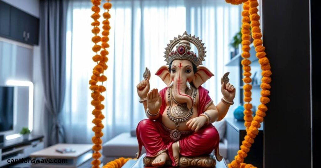 IX. Traditional Ganpati Bappa Captions with a Modern Twist