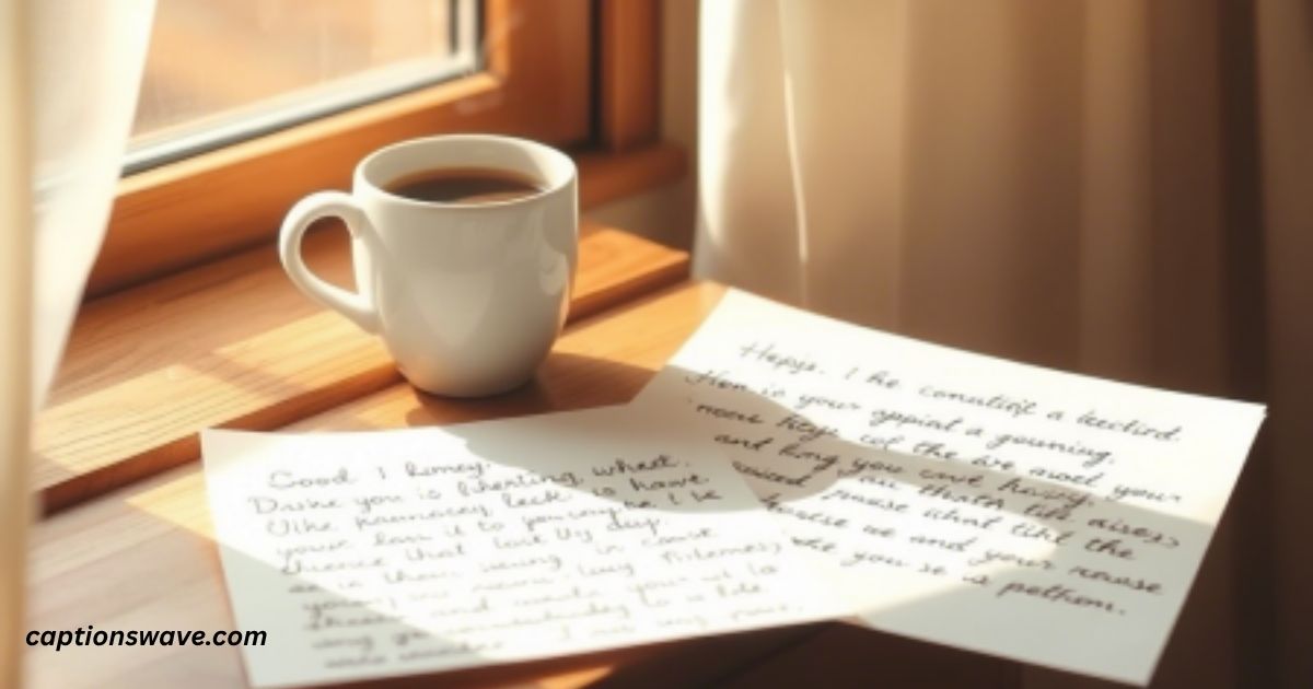 Long Good Morning Paragraphs for someone