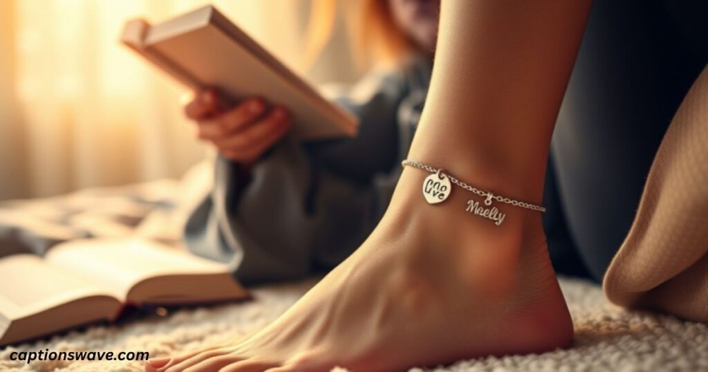 Meaningful captions for personalized anklets