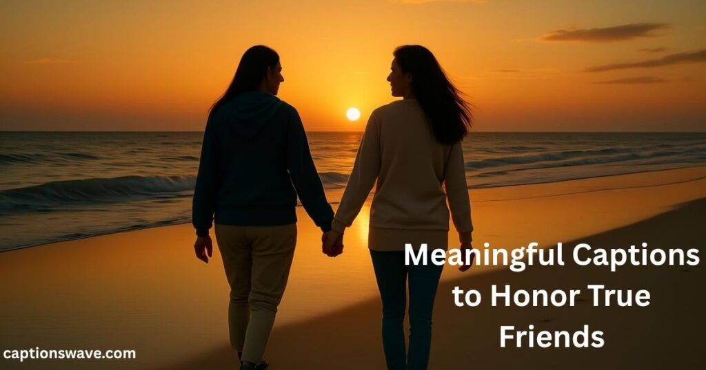 Meaningful Captions to Honor True Friends