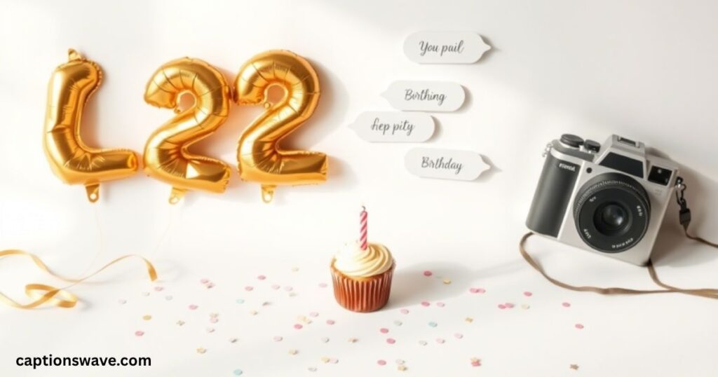 One-word 22nd birthday captions for Instagram