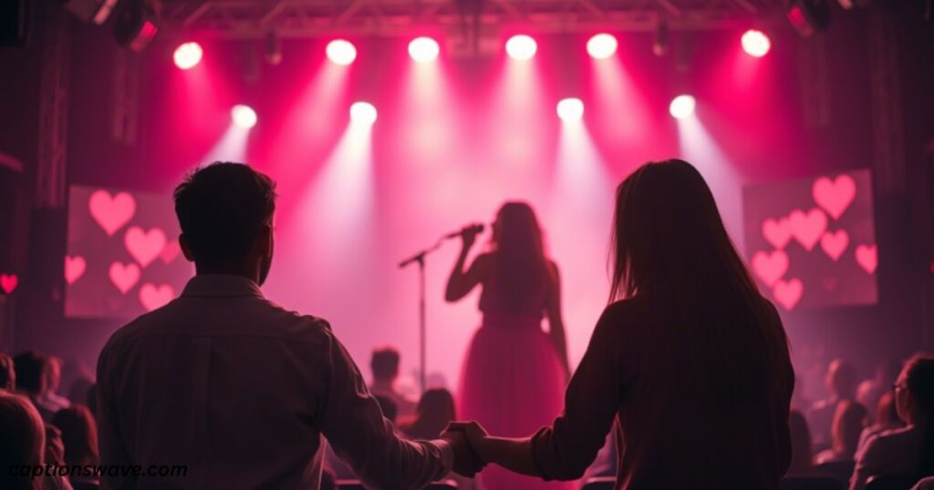 Romantic Song Captions for Lovebirds