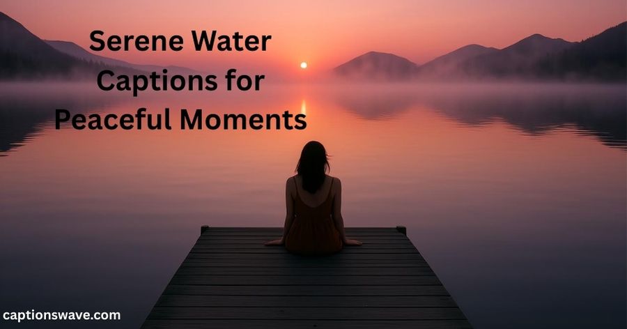 Serene Water Captions for Peaceful Moments