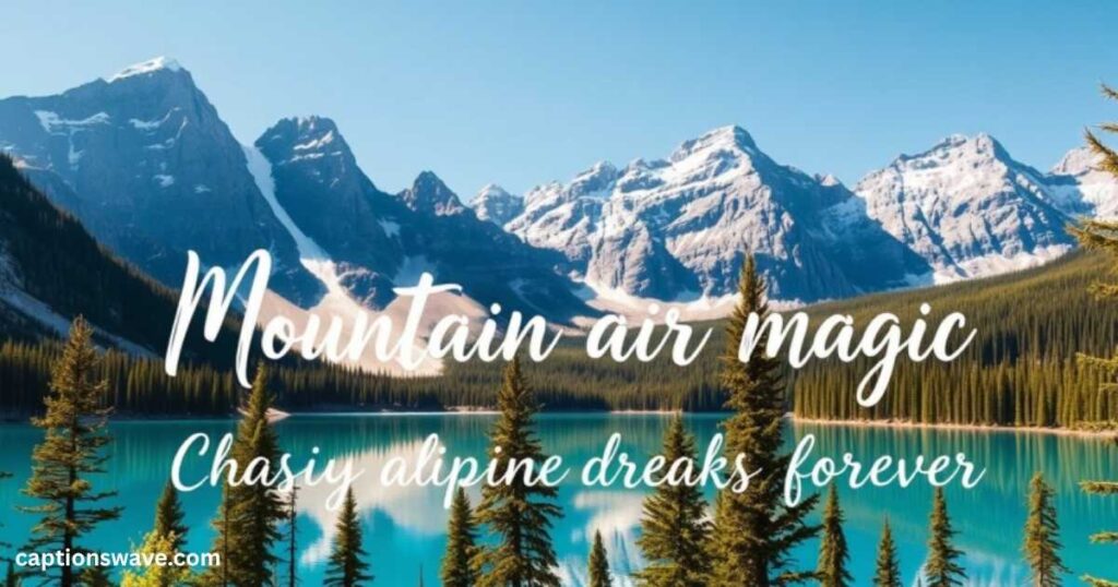 Three-word Banff Instagram Captions