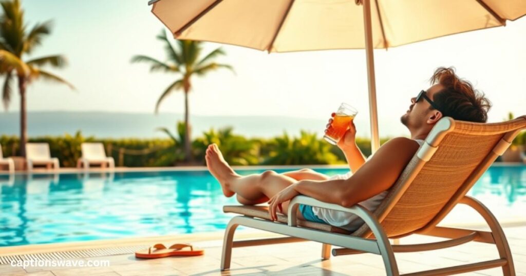 VII. Chill Vibes: Hindi Captions for Relaxing by the Pool