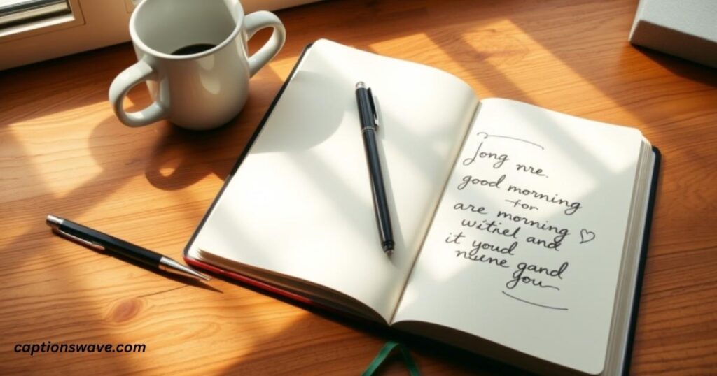 What should be included in a long good morning text?