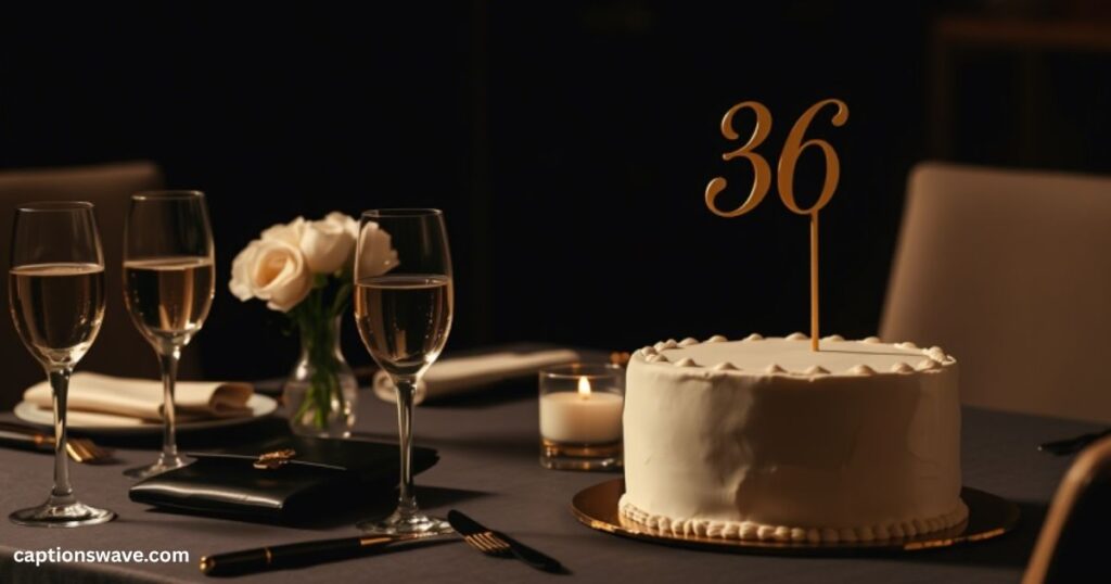 XII. Classy 36th Birthday Captions for a Chic Celebration