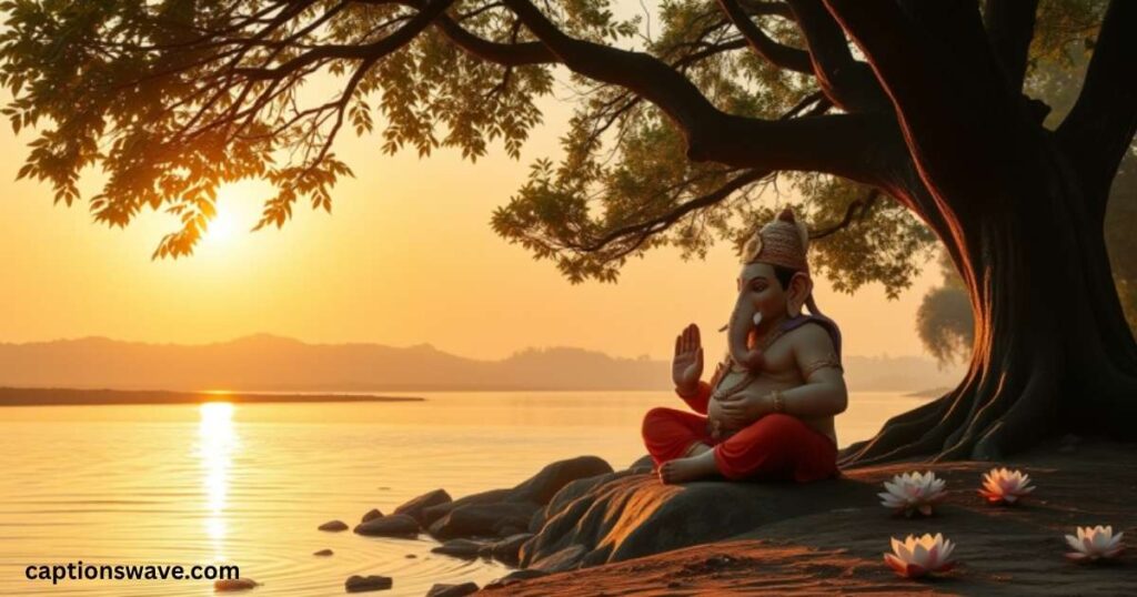 XIII. Soulful Ganpati Bappa Captions for Deep Connections